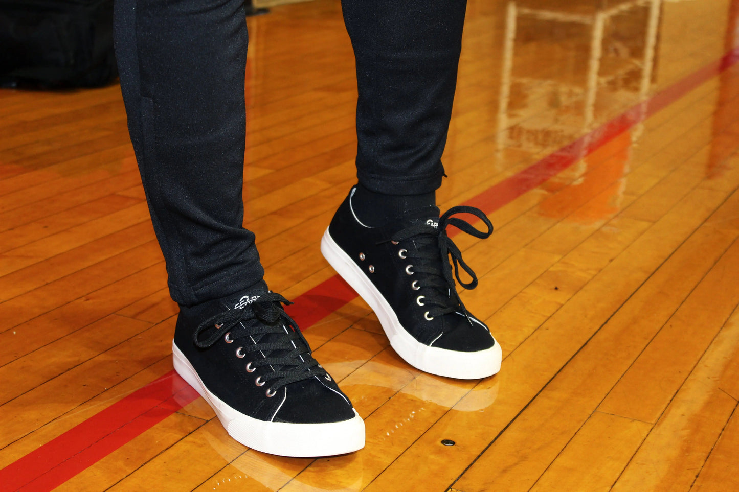 Retro Black/White Canvas Sneakers