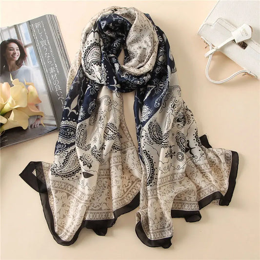 Luxury 100% Pure Silk Scarf